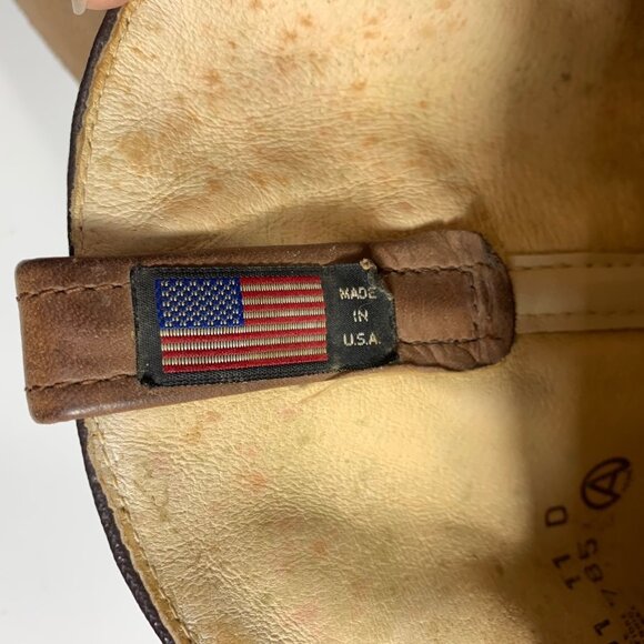VTG Dingo Acme Tan Leather Cowboy Western Boots 5119 SZ 11D USA Made - Picture 7 of 8